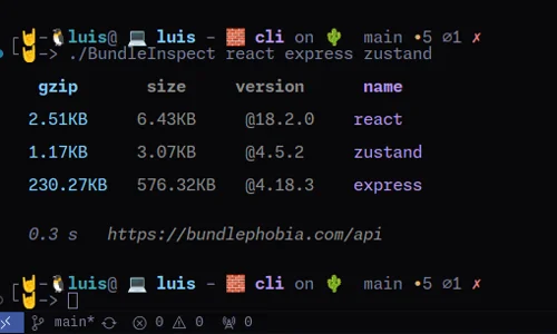 Vista previa de BundleInspect CLI